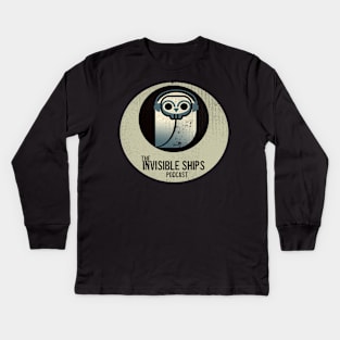 Invisible Ships Podcast Logo Kids Long Sleeve T-Shirt